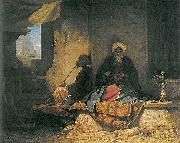 Carl Spitzweg Im terkischen Basar oil